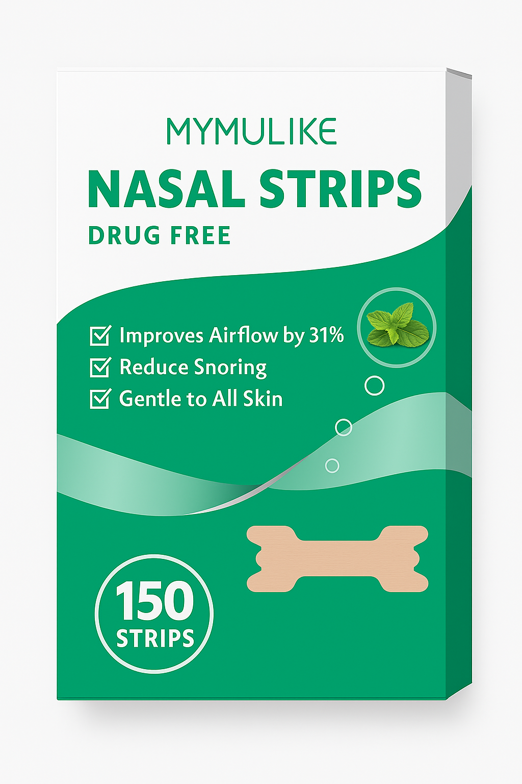 Nasal Strips – Drug-Free Anti-Snore Breathing Aid (150 Pack)